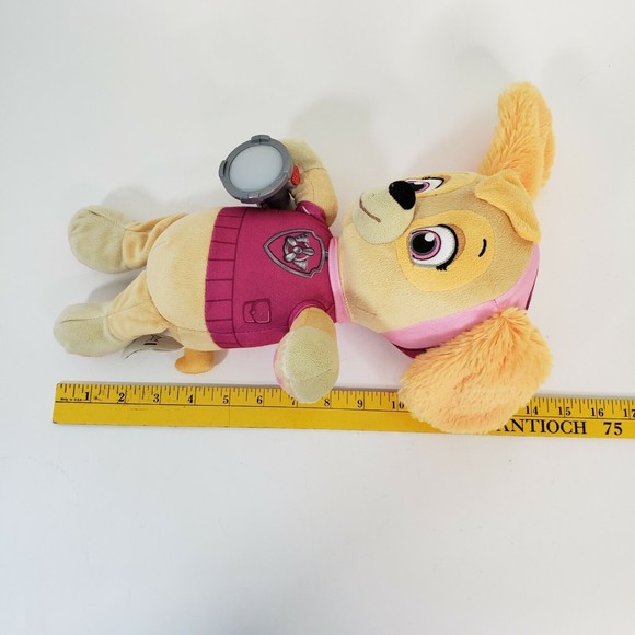 Nickelodeon Paw Patrol Snuggle Up Skye Plush w/ Flashlight & Sounds Working 14" - Picture 3 of 7